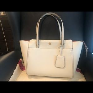 Tory Burch white Parker tote - EUC